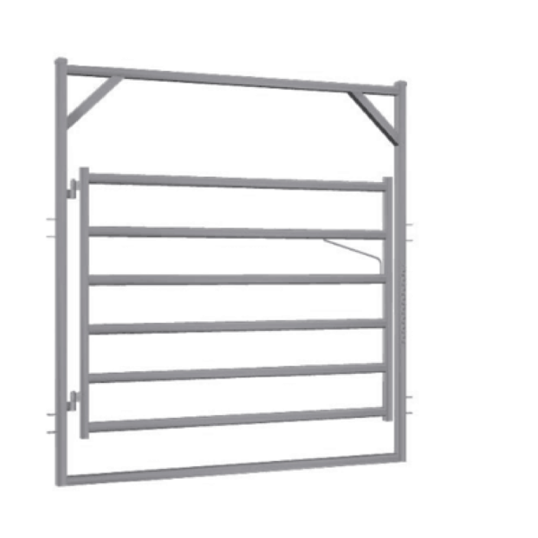 2.1m Premier Rail Gate in Frame